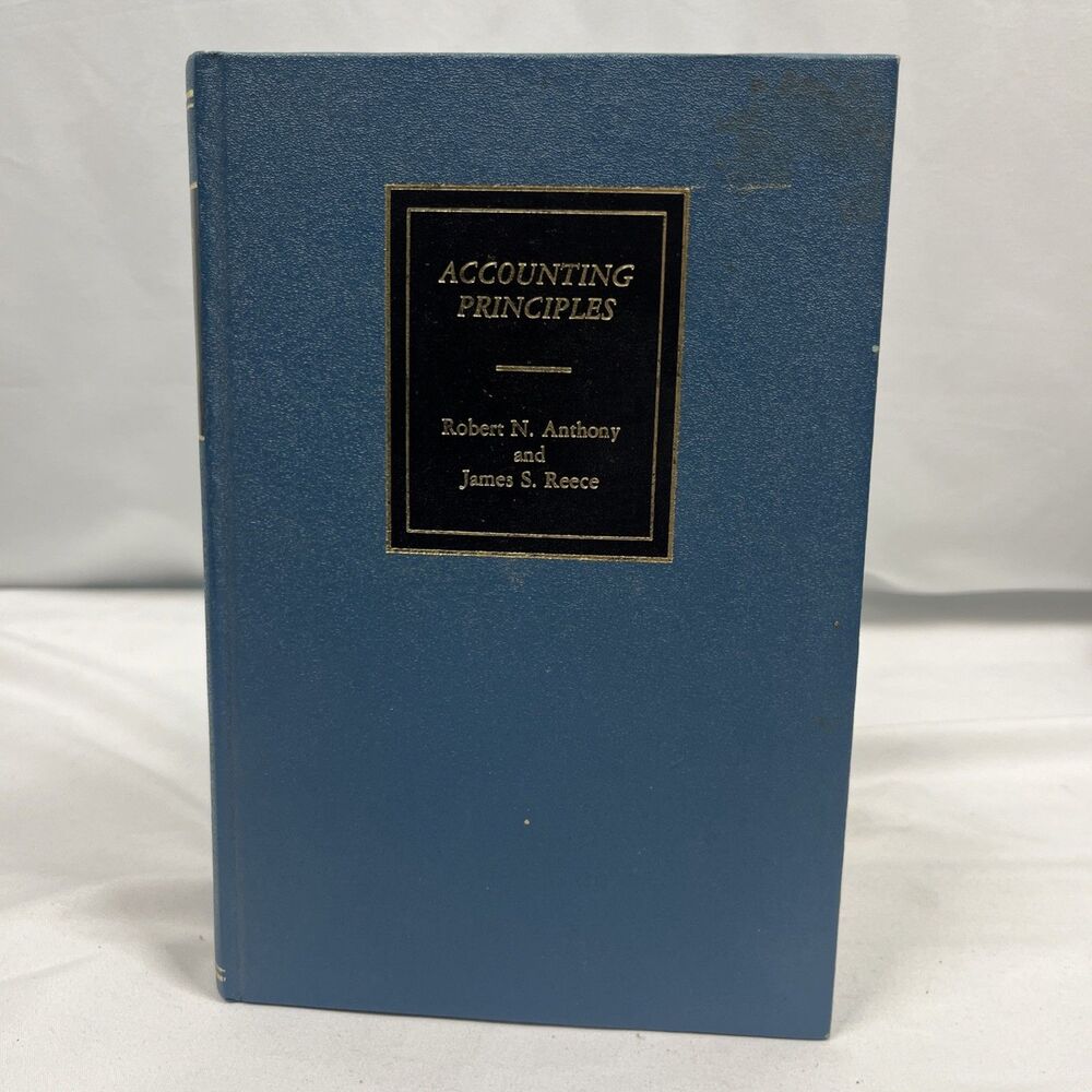 Vintage Accounting Principles 4th Ed 1979 Anthony Reece Hardcover Retro